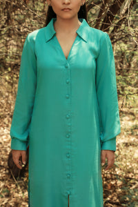 Marea - Long shirt dress with side slits