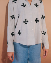 Clubs - Embroidered handloom cotton shirt