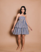 Anna - Tiered checkered dress