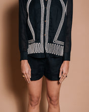 Neena - Embroidered shirt and shorts set