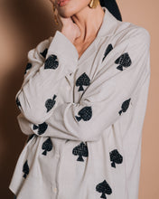 Spades - Embroidered handloom cotton shirt