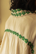 Alice - Ivory silk shirt with pita work