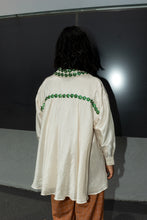 Alice - Ivory silk shirt with pita work