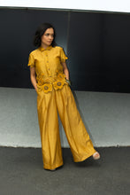 River - Embroidered Chanderi Co-ords Mustard
