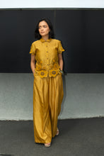 River - Embroidered Chanderi Co-ords Mustard