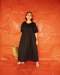 Amber - Black cotton maxi
