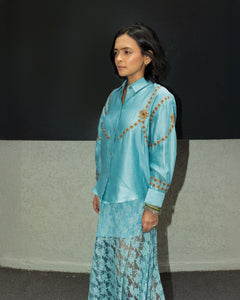 Rysa - Pita work shirt with lace skirt