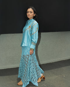 Rysa - Pita work shirt with lace skirt