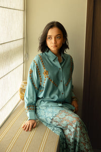 Rysa - Pita work shirt with lace skirt