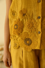 River - Embroidered Chanderi Co-ords Mustard