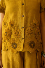 River - Embroidered Chanderi Co-ords Mustard