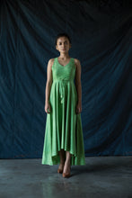 Falak - Empire line midi maxi dress with high low hem