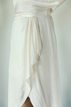 Linet - Draped one shoulder silk sarong dress