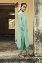 Brezza - Notched collar tunic and peg trousers set